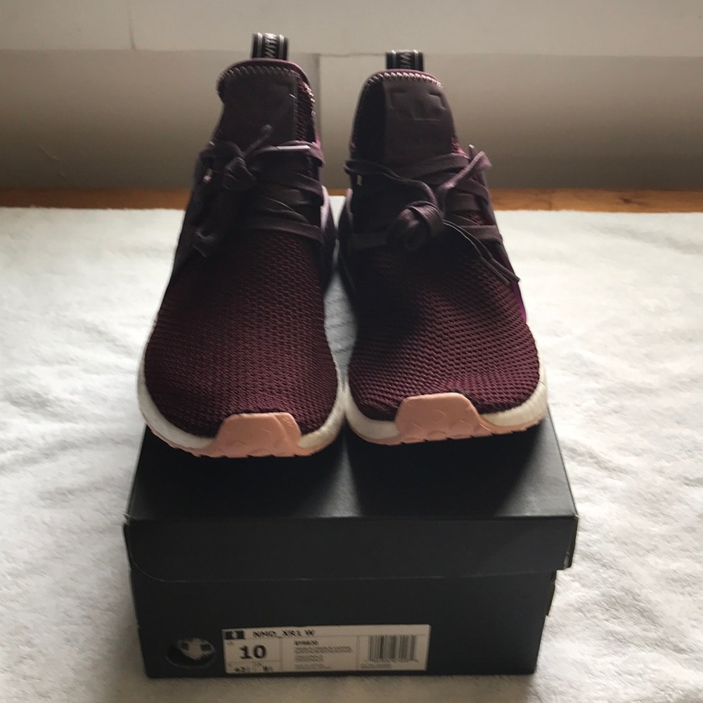 Adidas nmd XR1 Dark Burgandy women’s sz 10